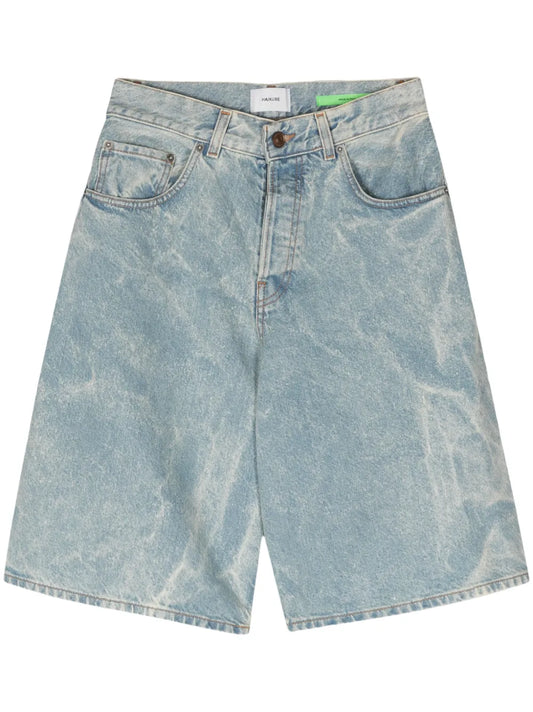 Becky Wide-Leg Denim Shorts