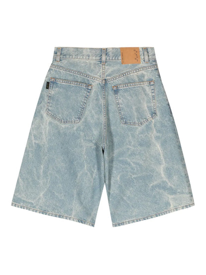 Becky Wide-Leg Denim Shorts