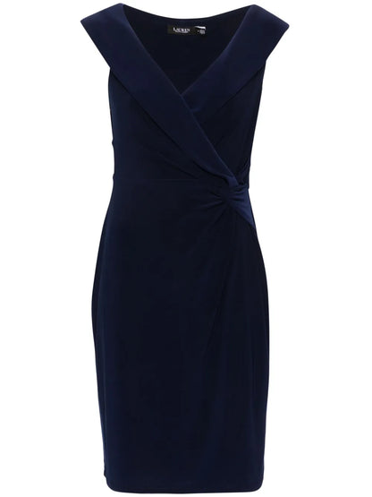 Gathered-Detail Sleeveless Mini Dress