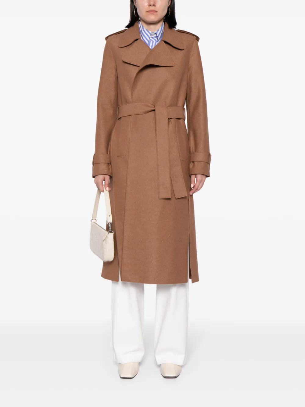 Virgin-Wool Trench Coat