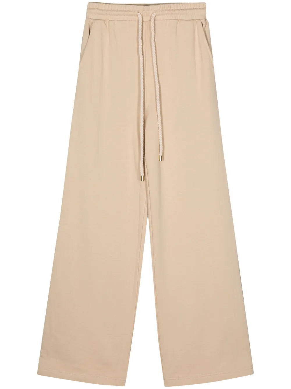 Logo-Embroidered Wide-Leg Track Pants