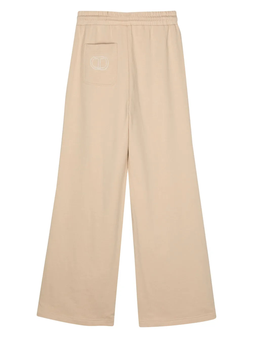 Logo-Embroidered Wide-Leg Track Pants