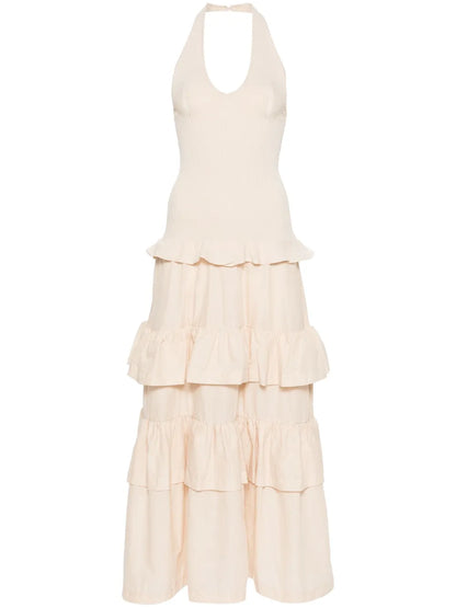 Layered-Effect Cotton Dress