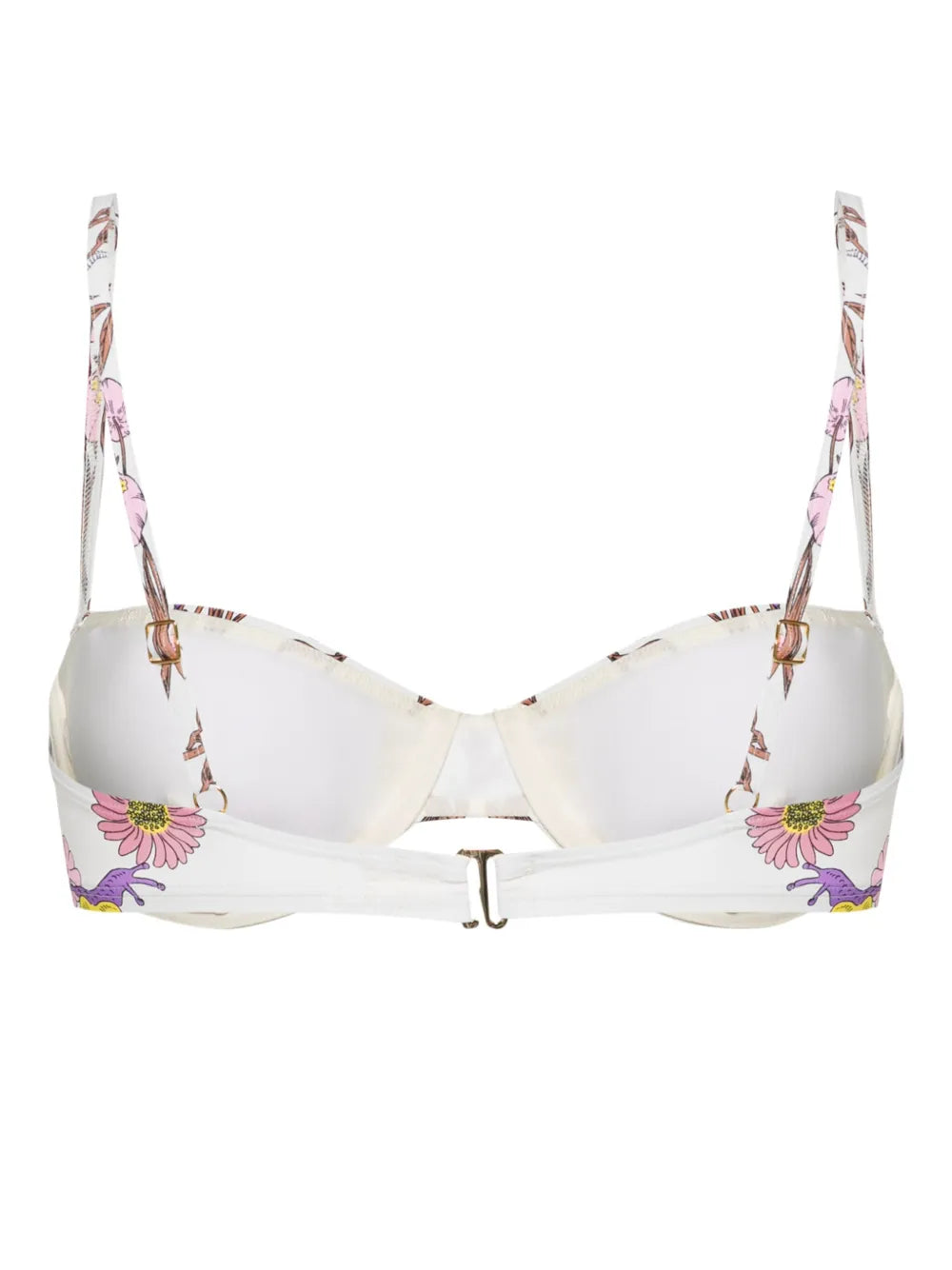 Graphic-Print Bikini Top