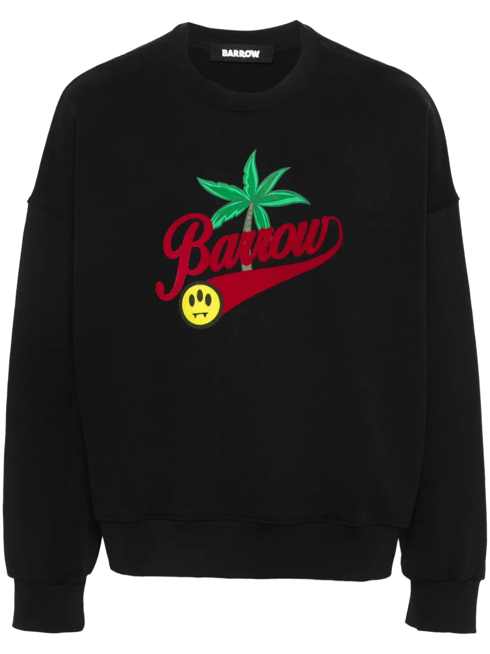 Flocked-Logo Cotton Sweatshirt