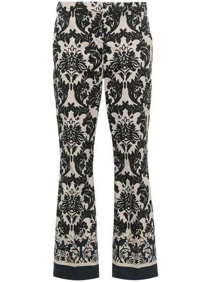 Egeo Geometric-Print Straight Trousers