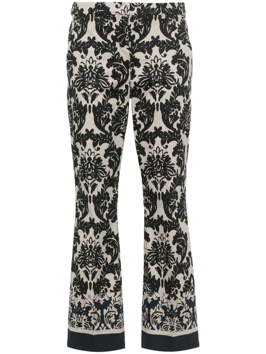 Egeo Geometric-Print Straight Trousers