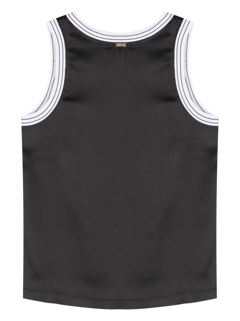Sleeveless Satin-Finish Top