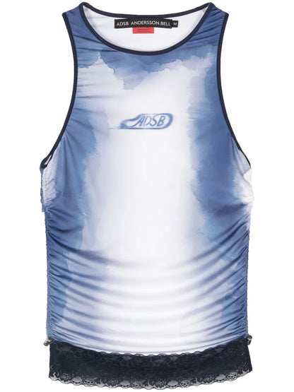 Logo-Print Sleeveless Top