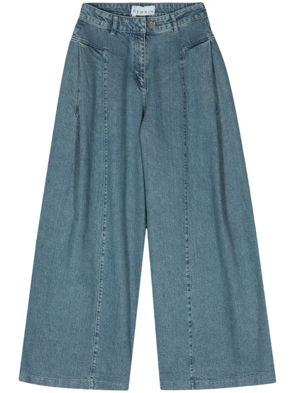 Mid-Rise Wide-Leg Jeans