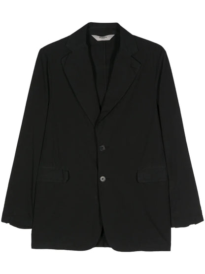 Single-Breasted Cotton Blazer