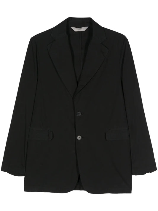 Single-Breasted Cotton Blazer