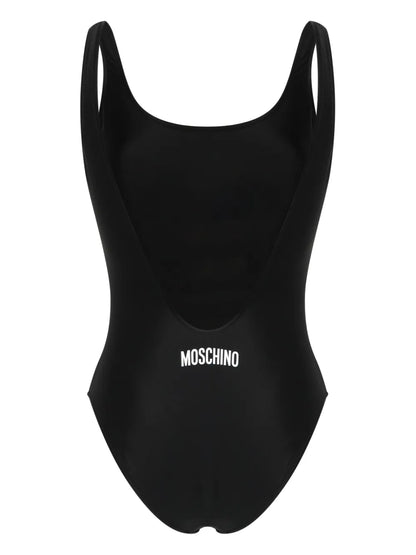 Slogan-Print Swimsuit