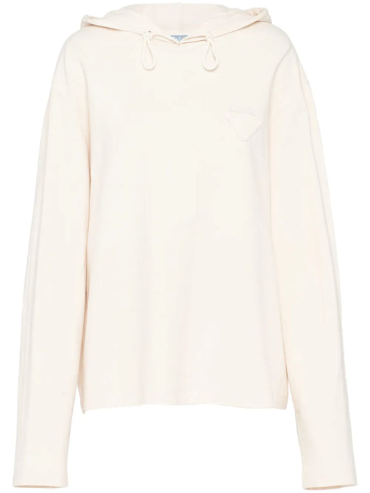 Logo-Plaque Hooded T-Shirt