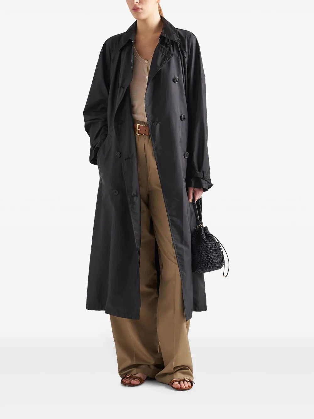 Re-Nylon Belted Trench Coat