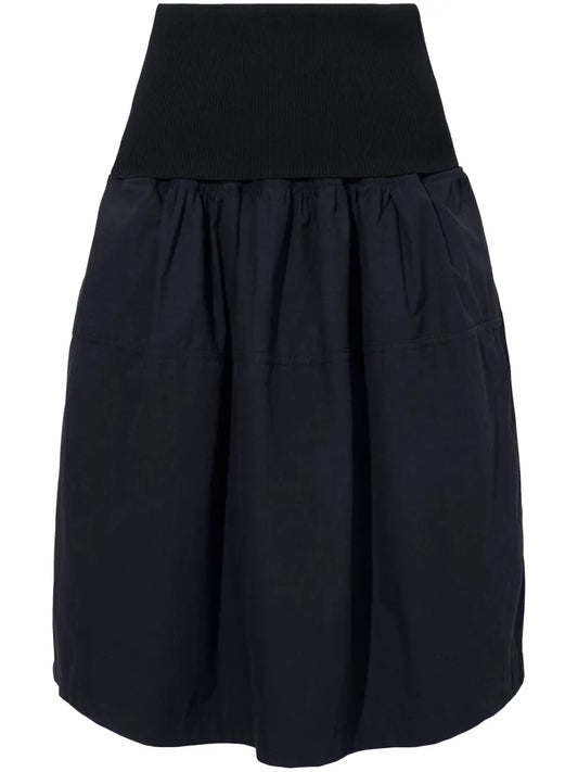 Pleated Cotton Skirt