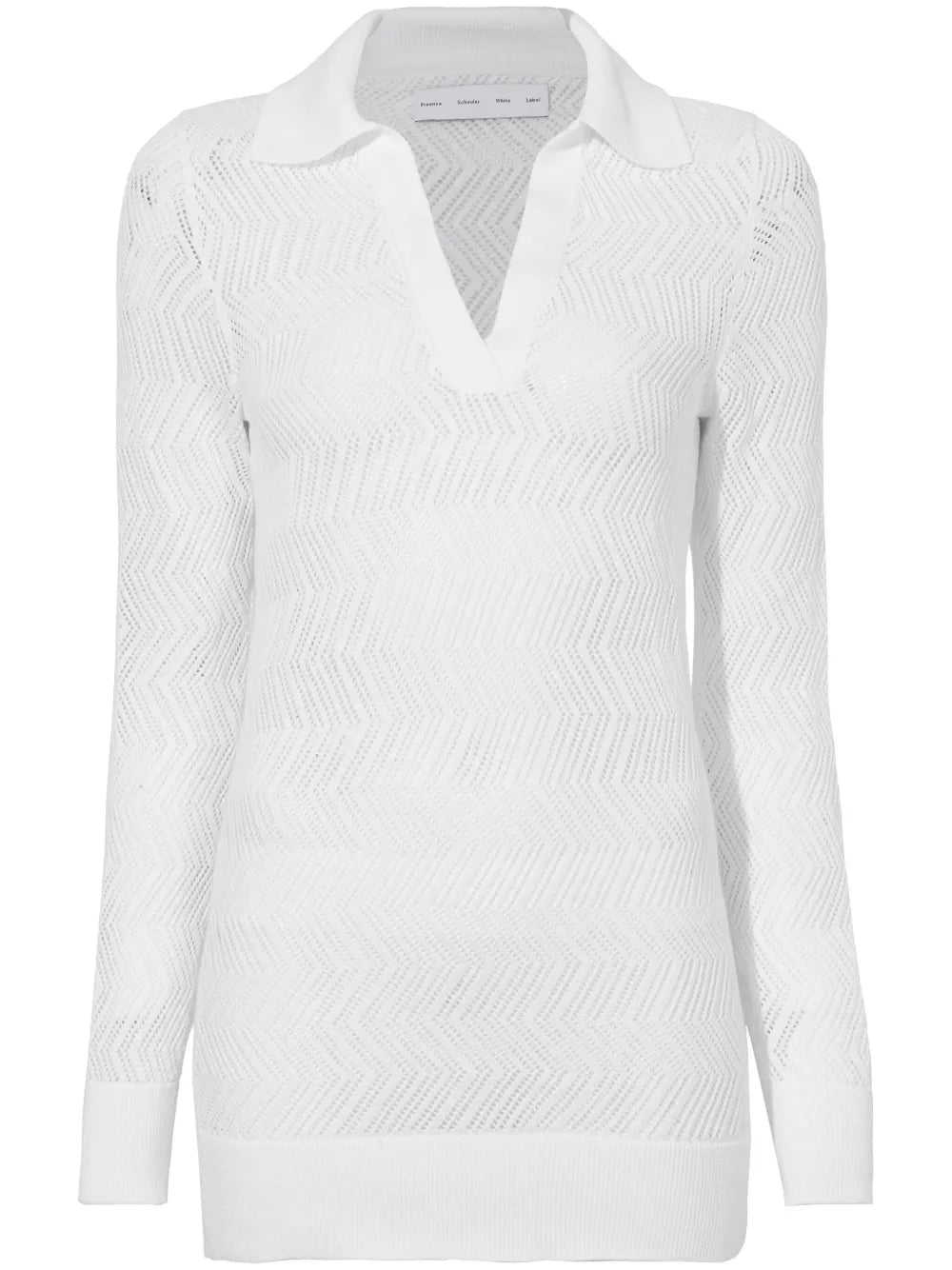 Agnes Zig-Zag Pointelle Knitted Jumper