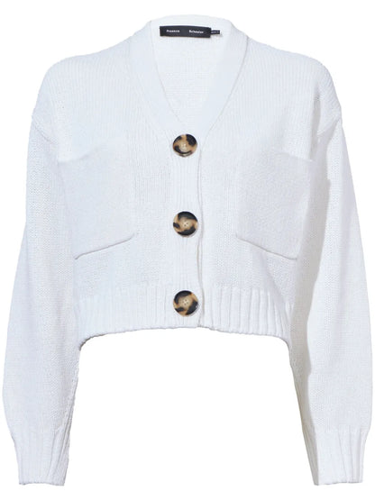 Cropped Knit Cardigan