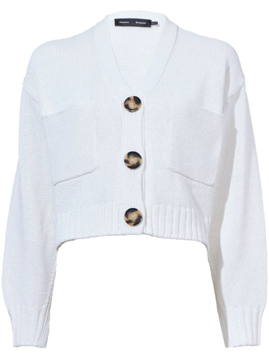 Cropped Knit Cardigan