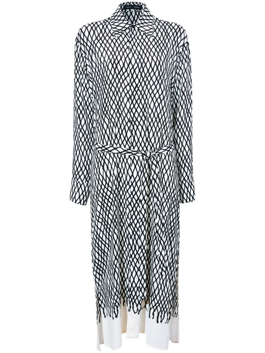 Bailey Abstract-Print Midi Dress