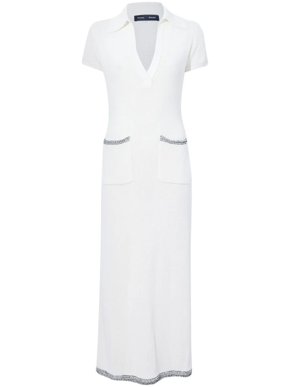 Contrast-Trim Knit Dress