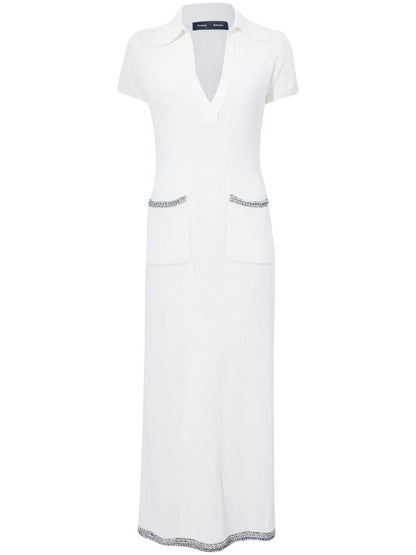 Contrast-Trim Knit Dress