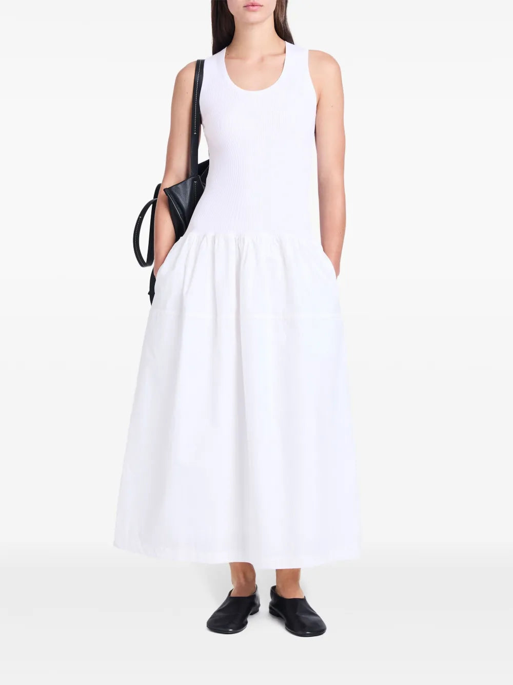 Scoop Neck Cotton Dress