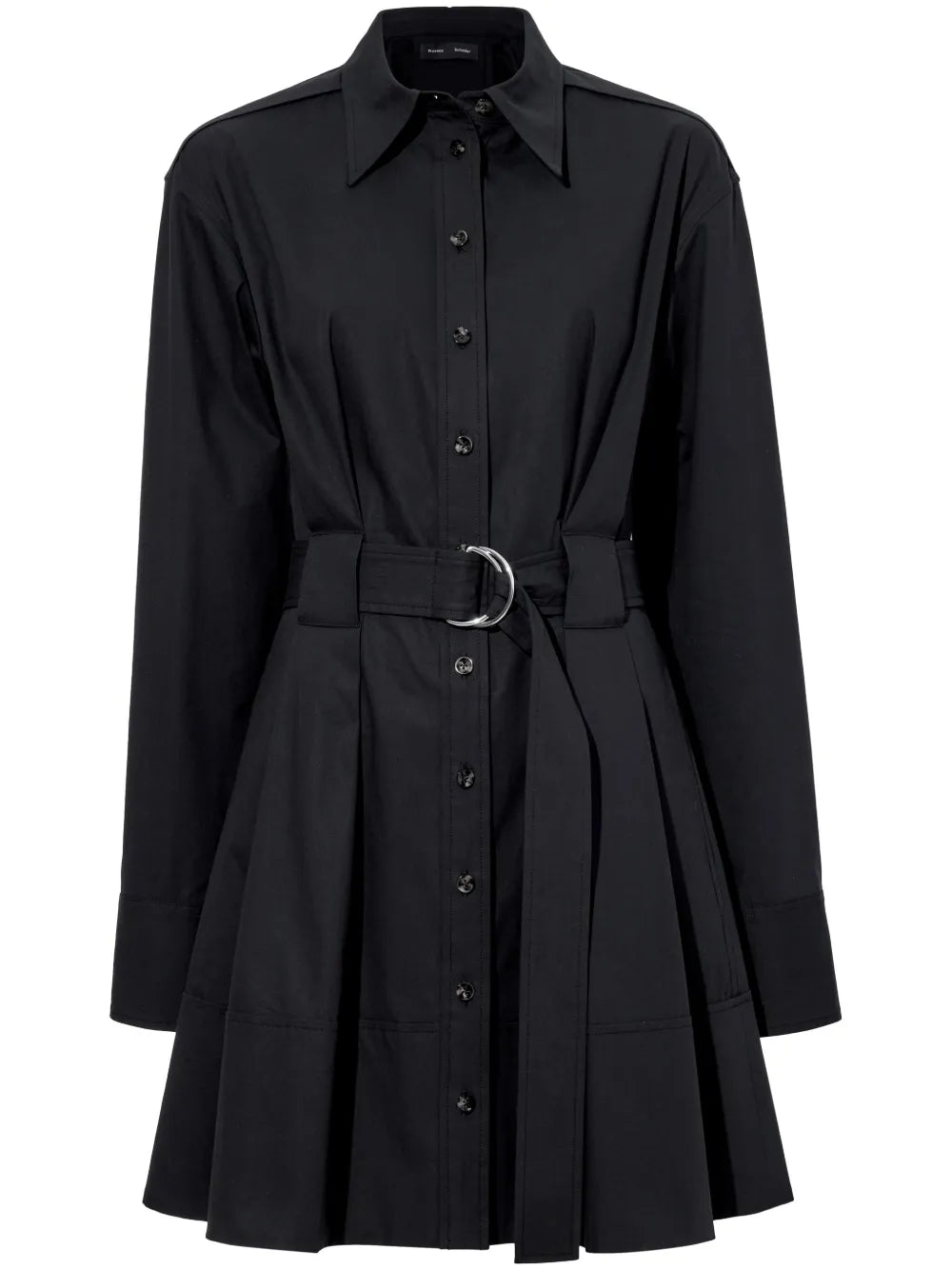 Long-Sleeve Poplin Shirt Dress