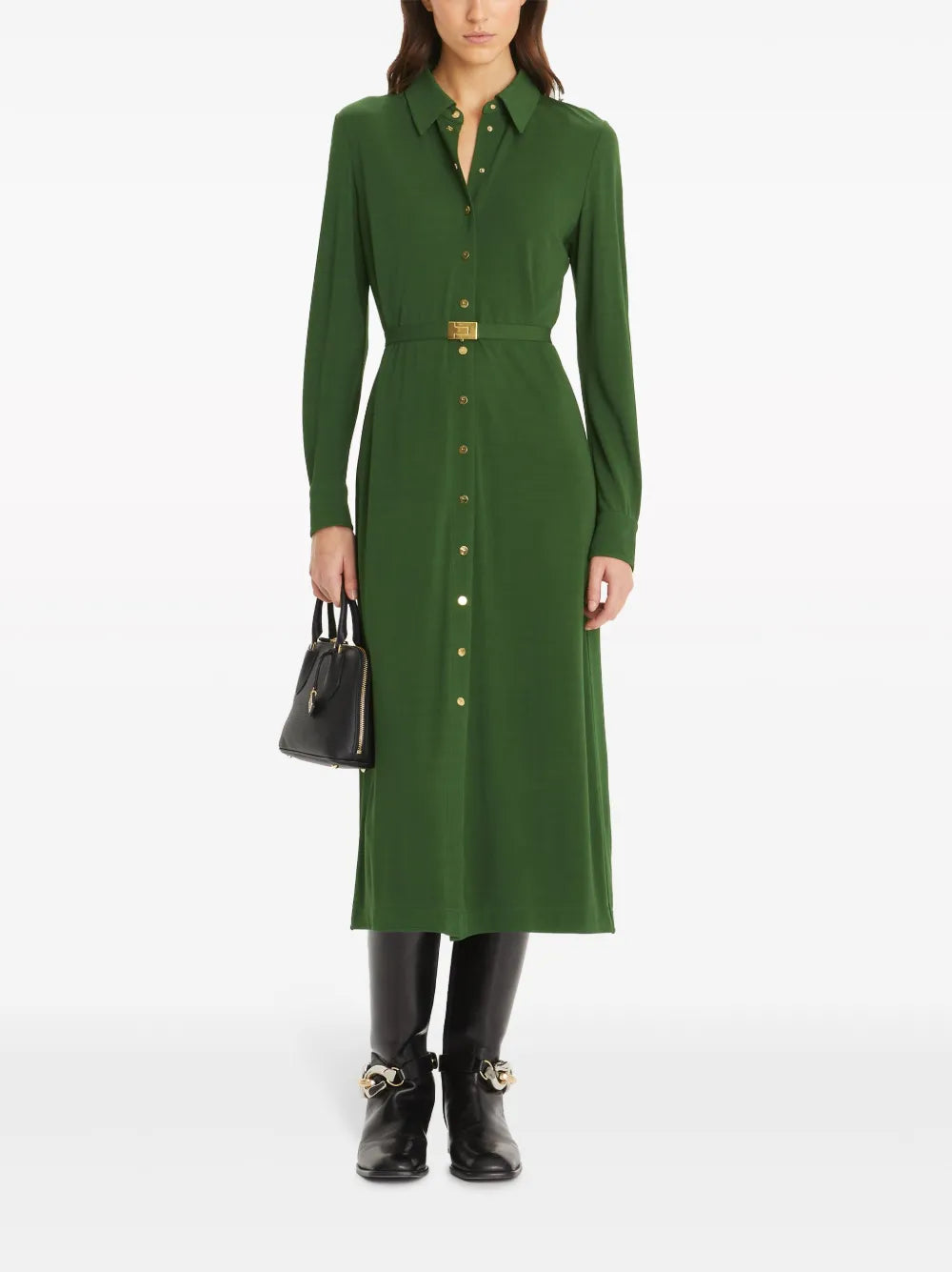 Belted Shirt Dress