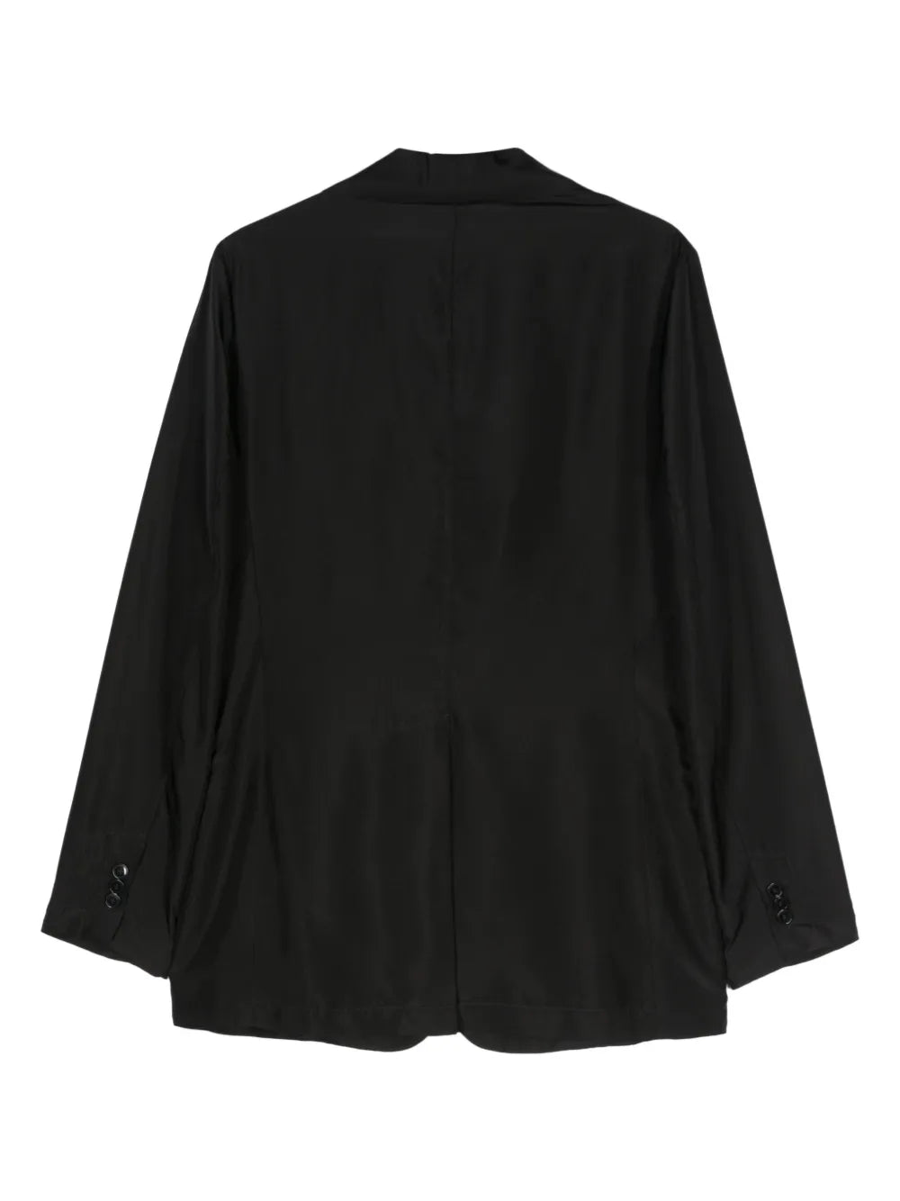 Single-Breasted Silk Blazer