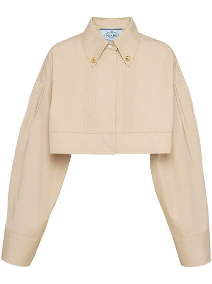 Cropped Cotton Jacket