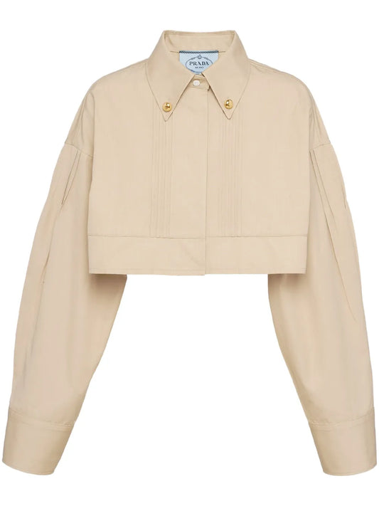Cropped Cotton Jacket