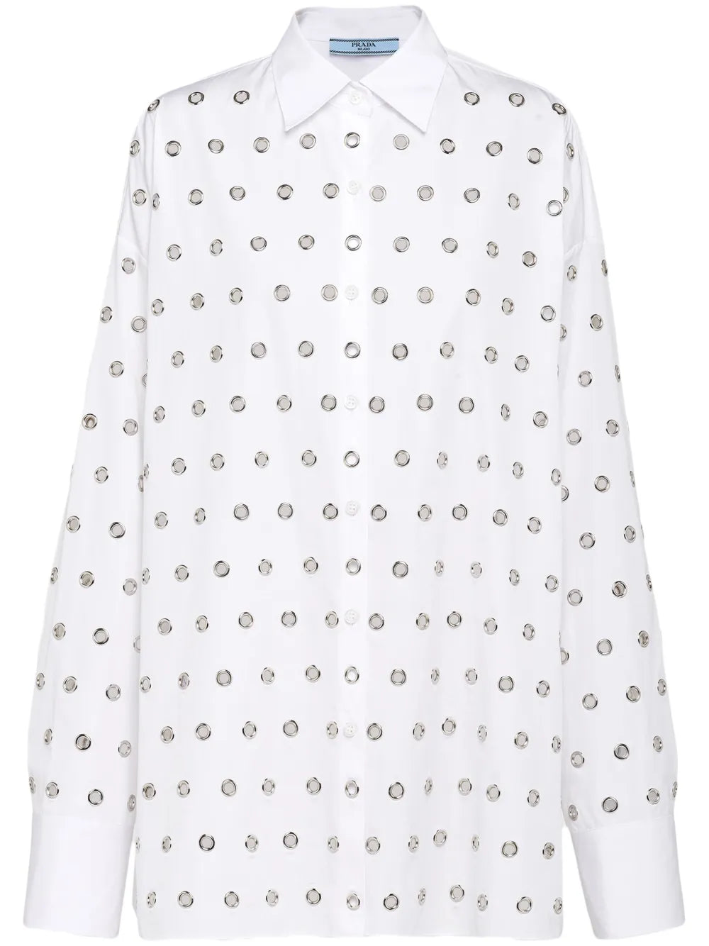 Eyelet-Embellished Cotton Shirt