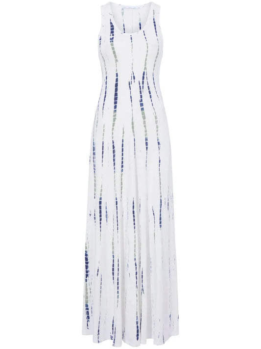 Graphic-Print Jersey Maxi Dress
