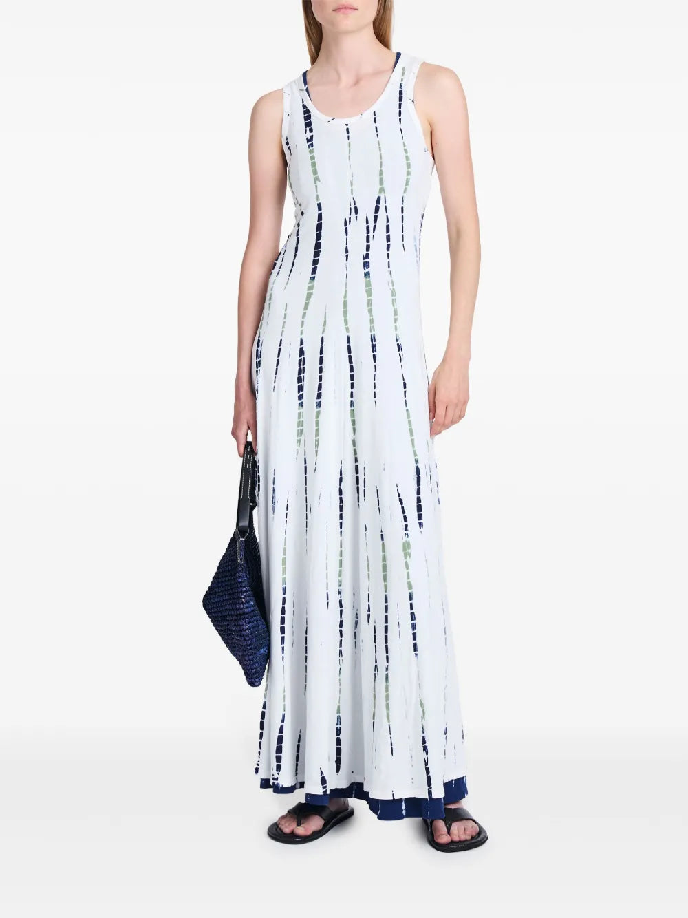 Graphic-Print Jersey Maxi Dress