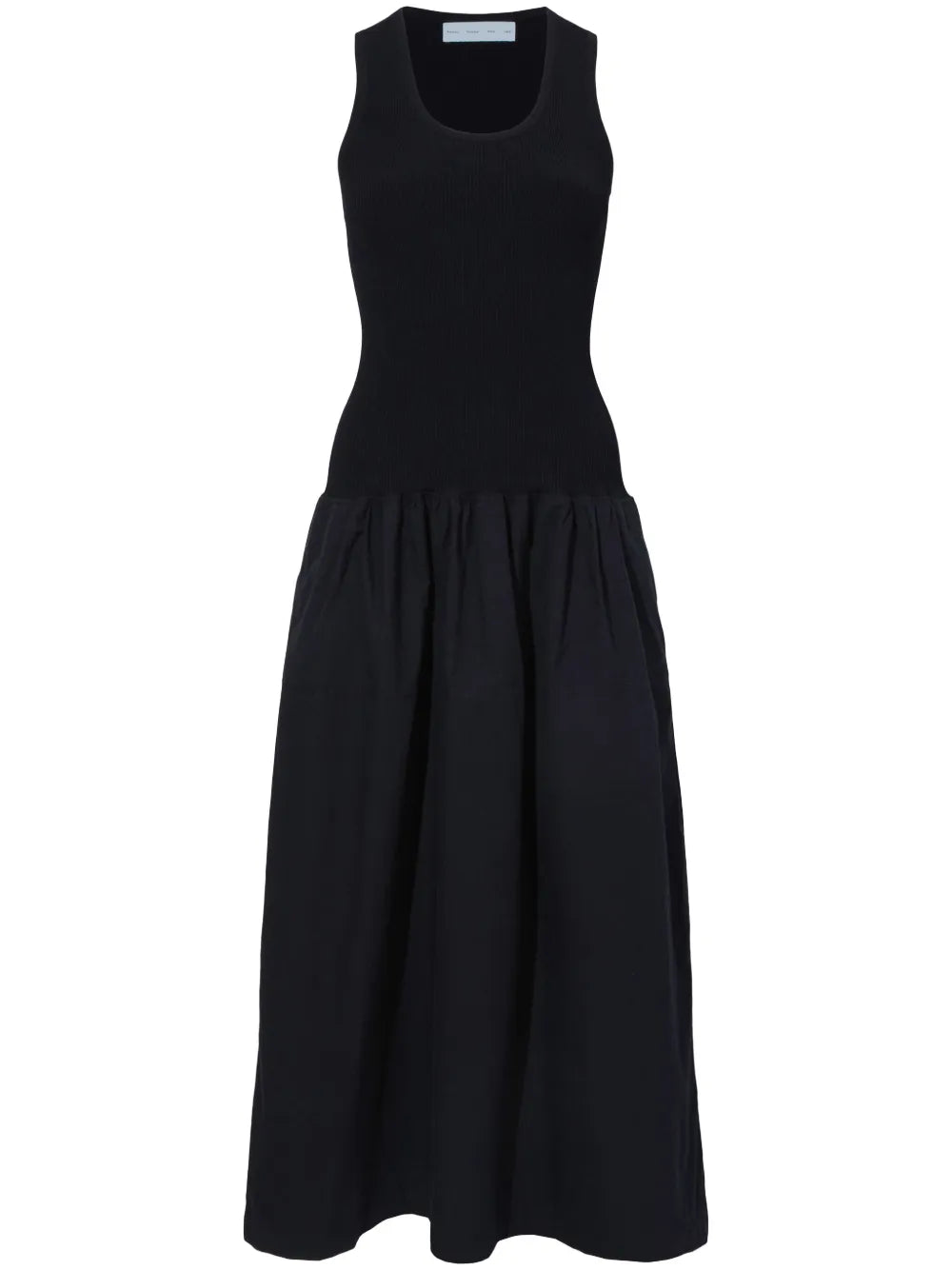 Drop-Waist Cotton Maxi Dress