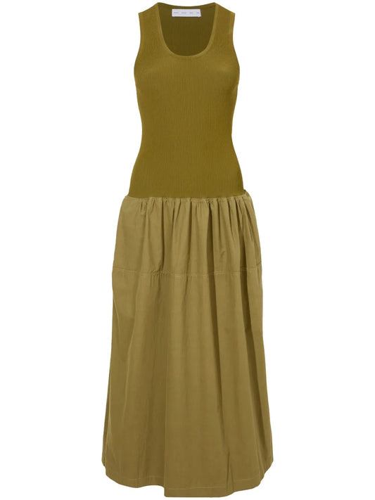 Scoop Neck Cotton Dress