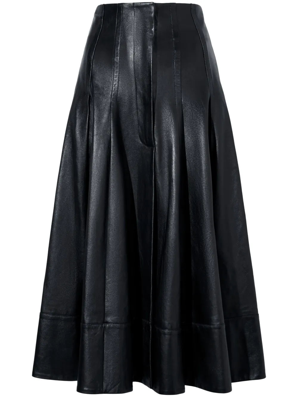 Moore Leather Midi Skirt