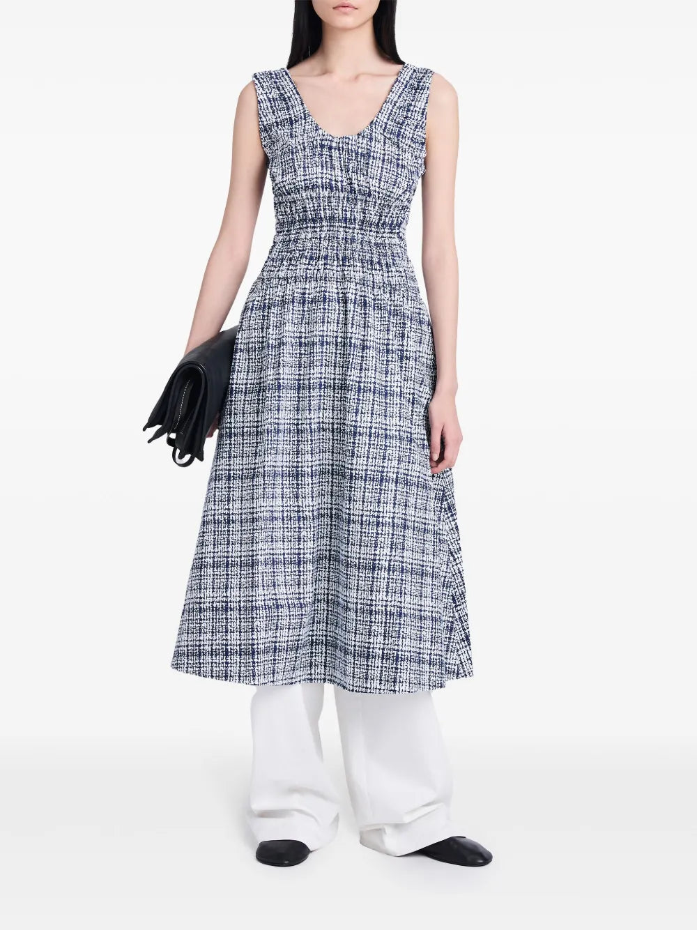 Penny Check-Pattern Cotton Dress