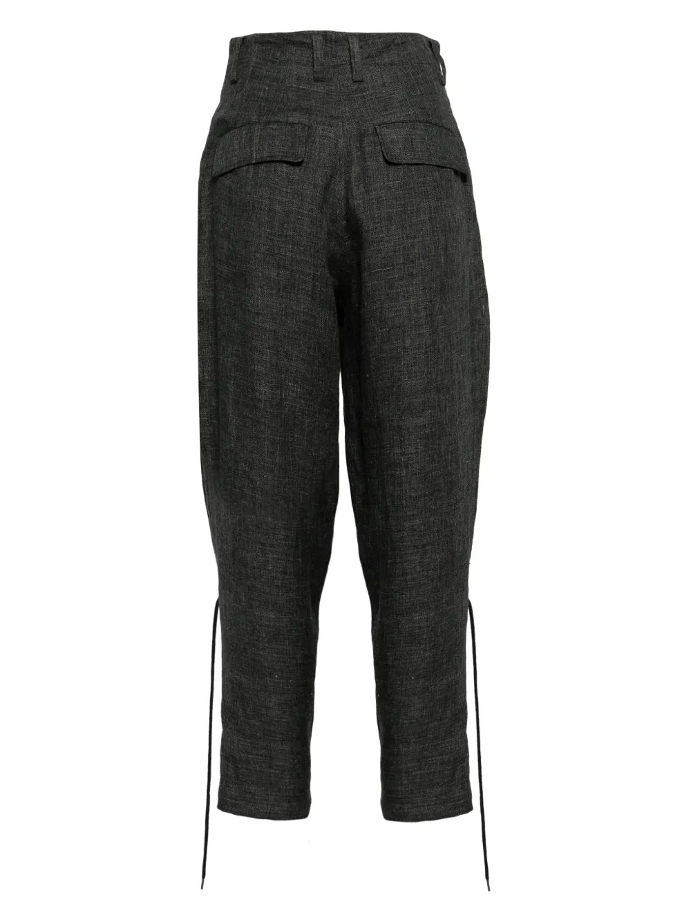 Tapered-Leg Linen Trousers