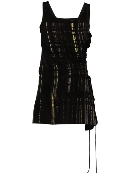 Lace-Up Mini Dress
