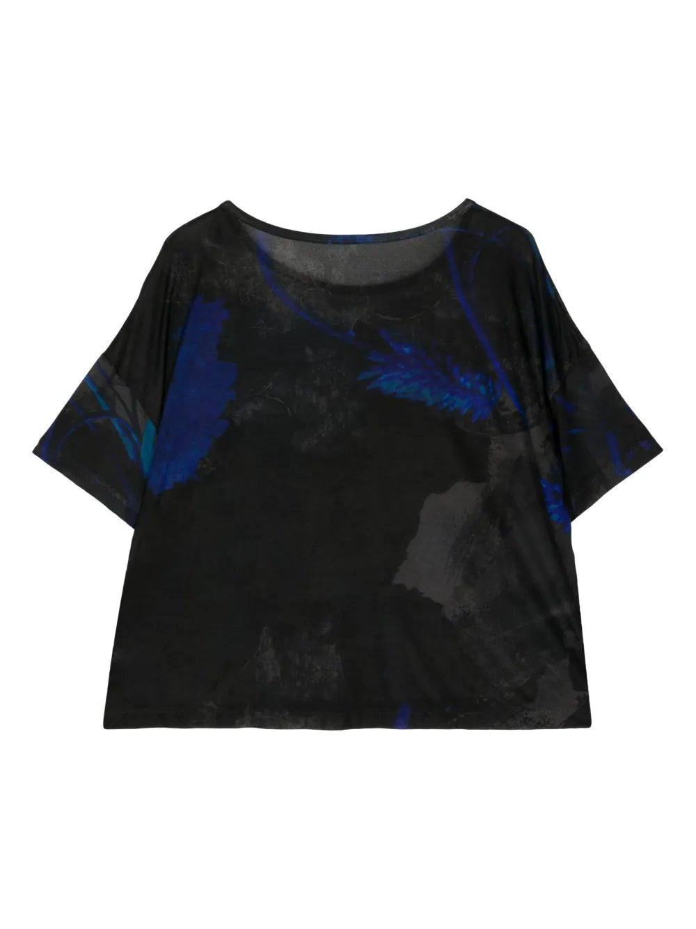 Floral-Print Cropped T-Shirt