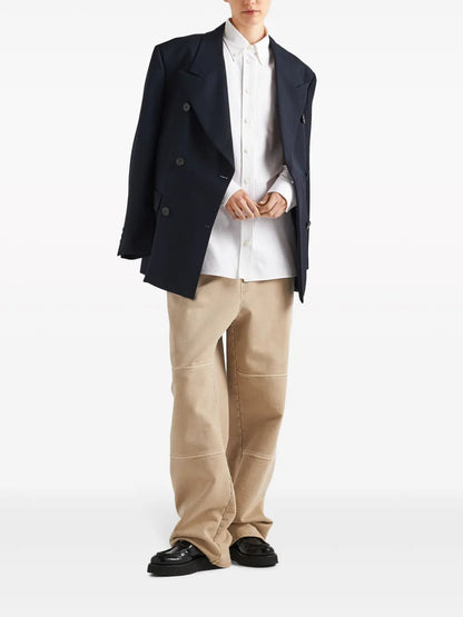Logo-Embroidered Cotton Shirt