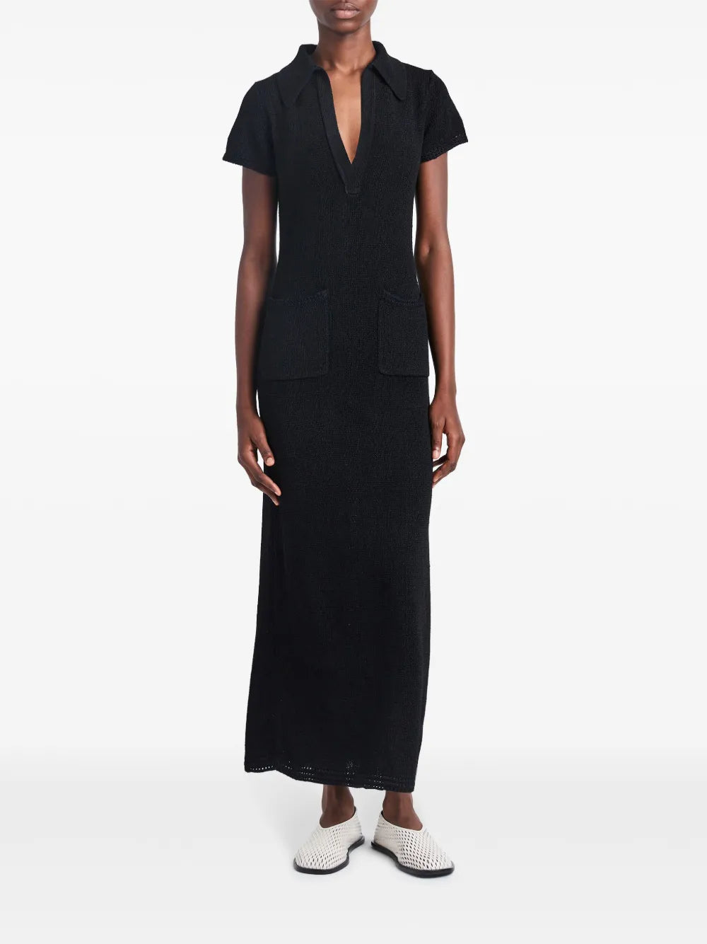 Short-Sleeve Knit Dress