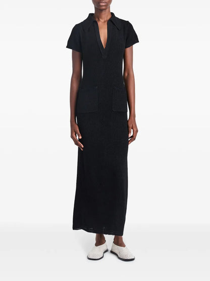 Short-Sleeve Knit Dress