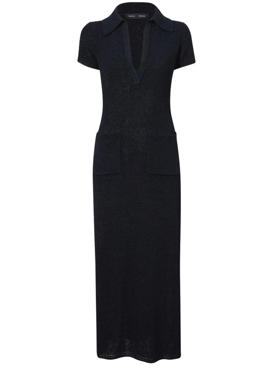 Short-Sleeve Knit Dress