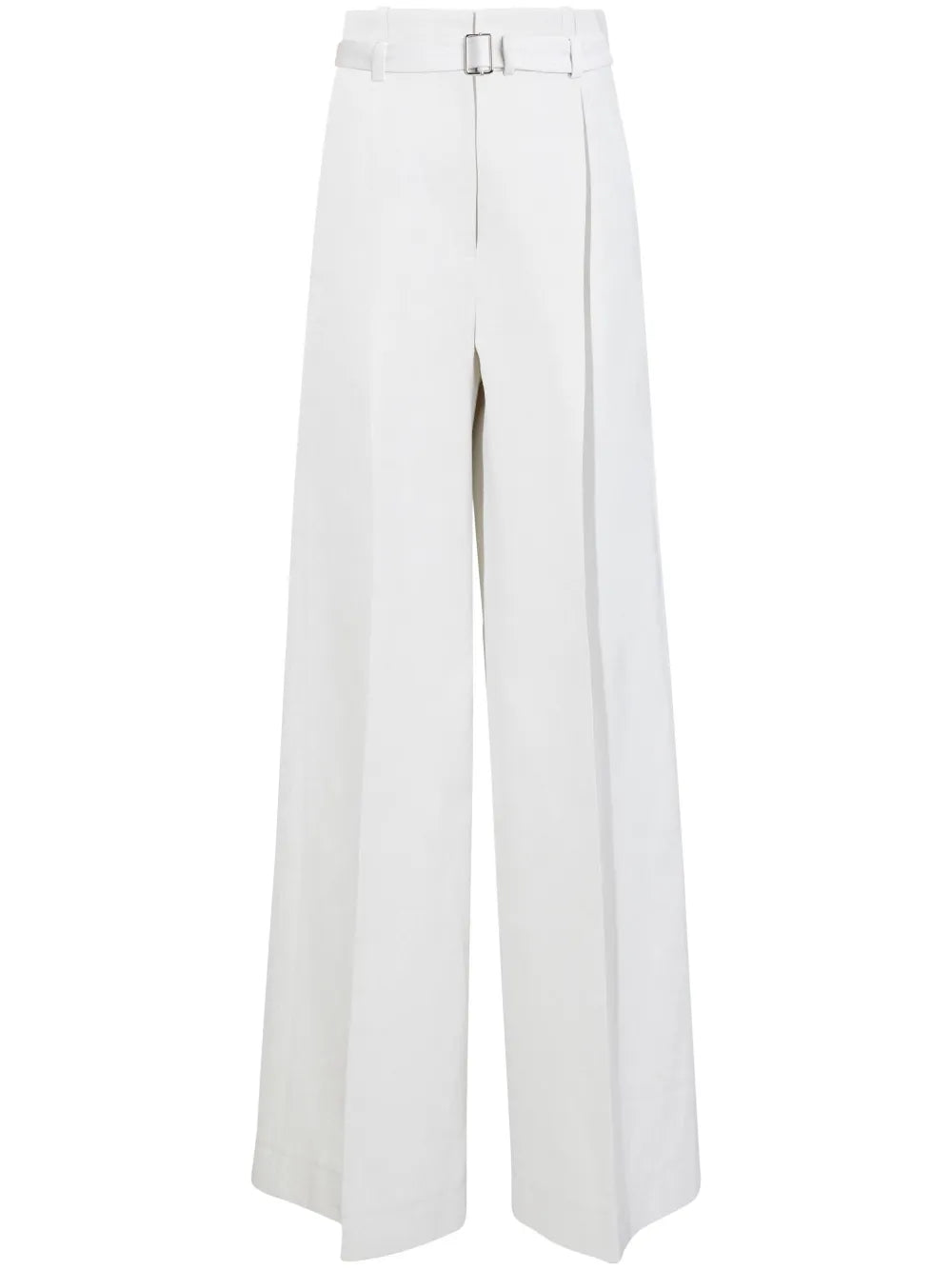 Dana High-Waist Cotton-Linen Trousers