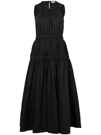 Libby Ruched-Detail Cotton Dress