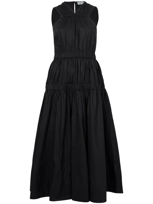 Libby Ruched-Detail Cotton Dress