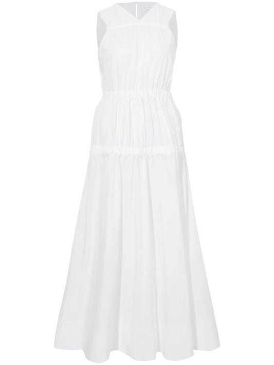 Libby Ruched-Detail Cotton Dress